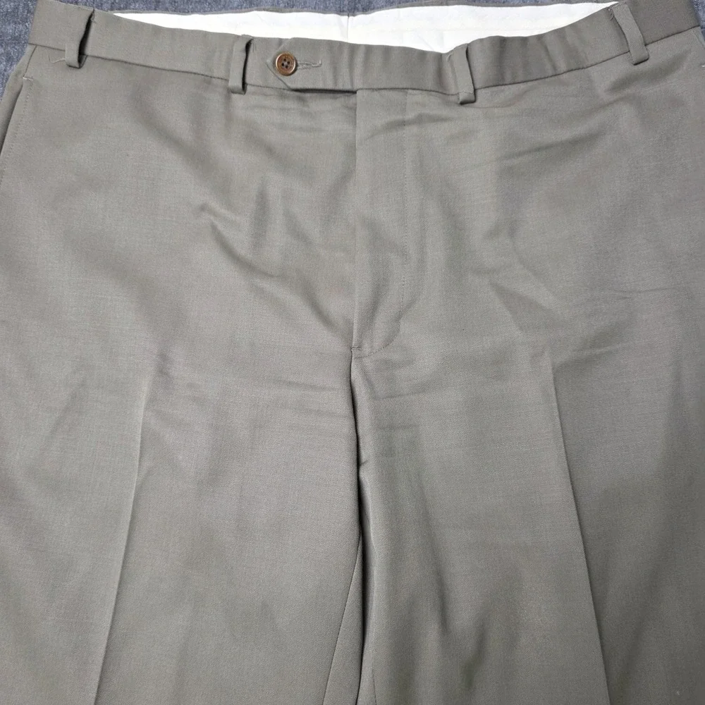Brooks Brothers 346 Madison Fit Pants Mens 40x32 Wool Brown Trousers Slacks